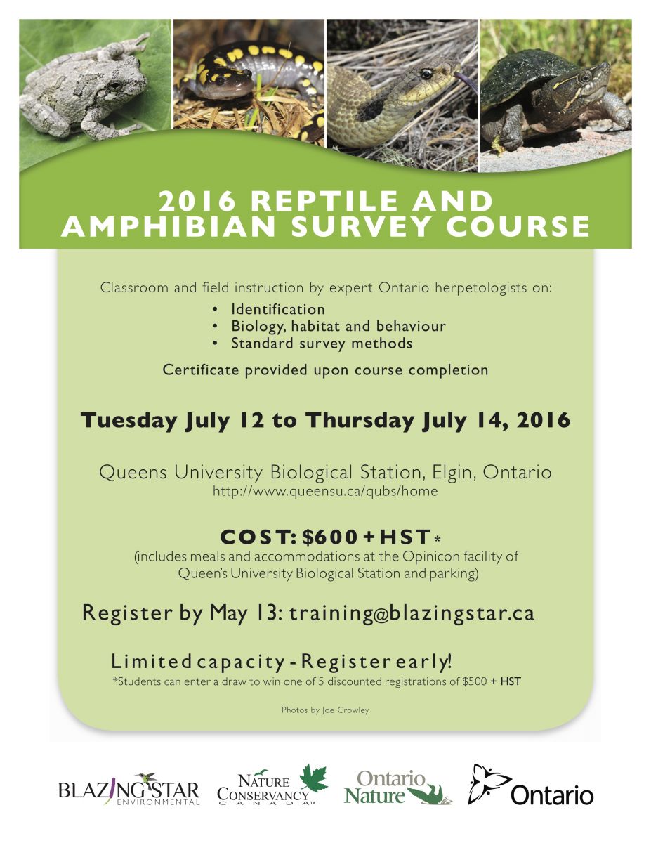 2016 Reptile and Amphibian Survey Course